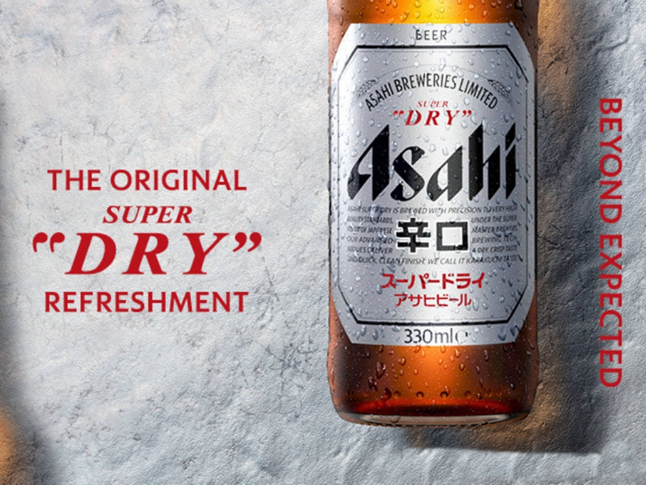 Original Asahi Super Dry Răcoritoare Fundal
