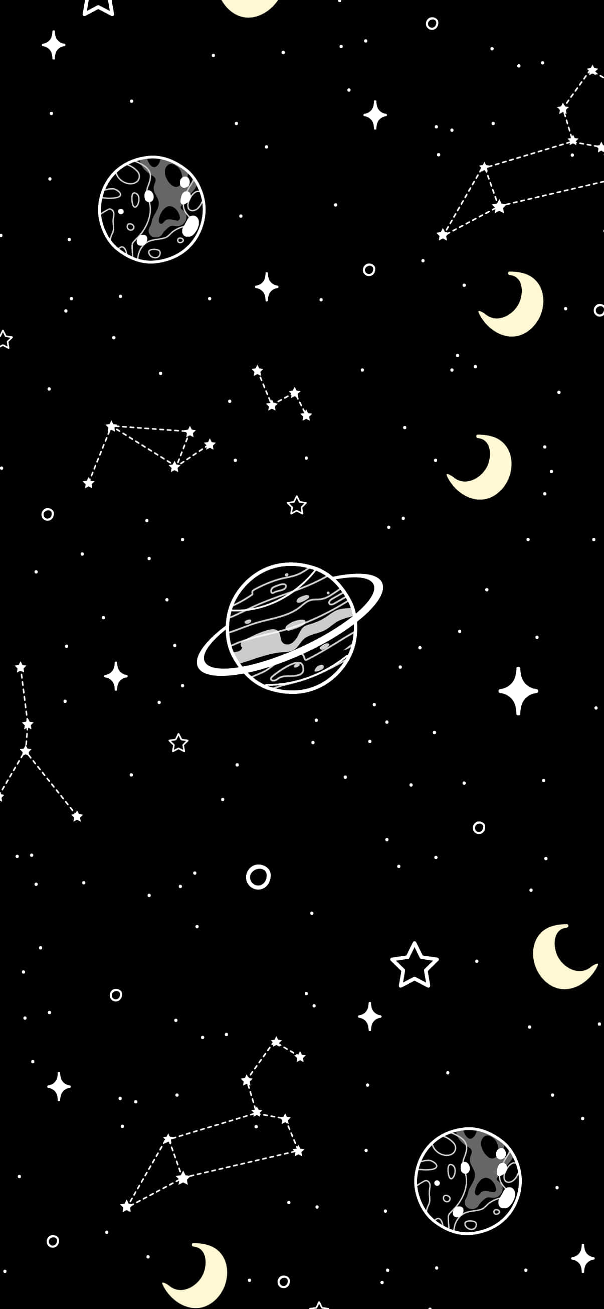 Outer Space Pixel 3XL AMOLED Background Fundal