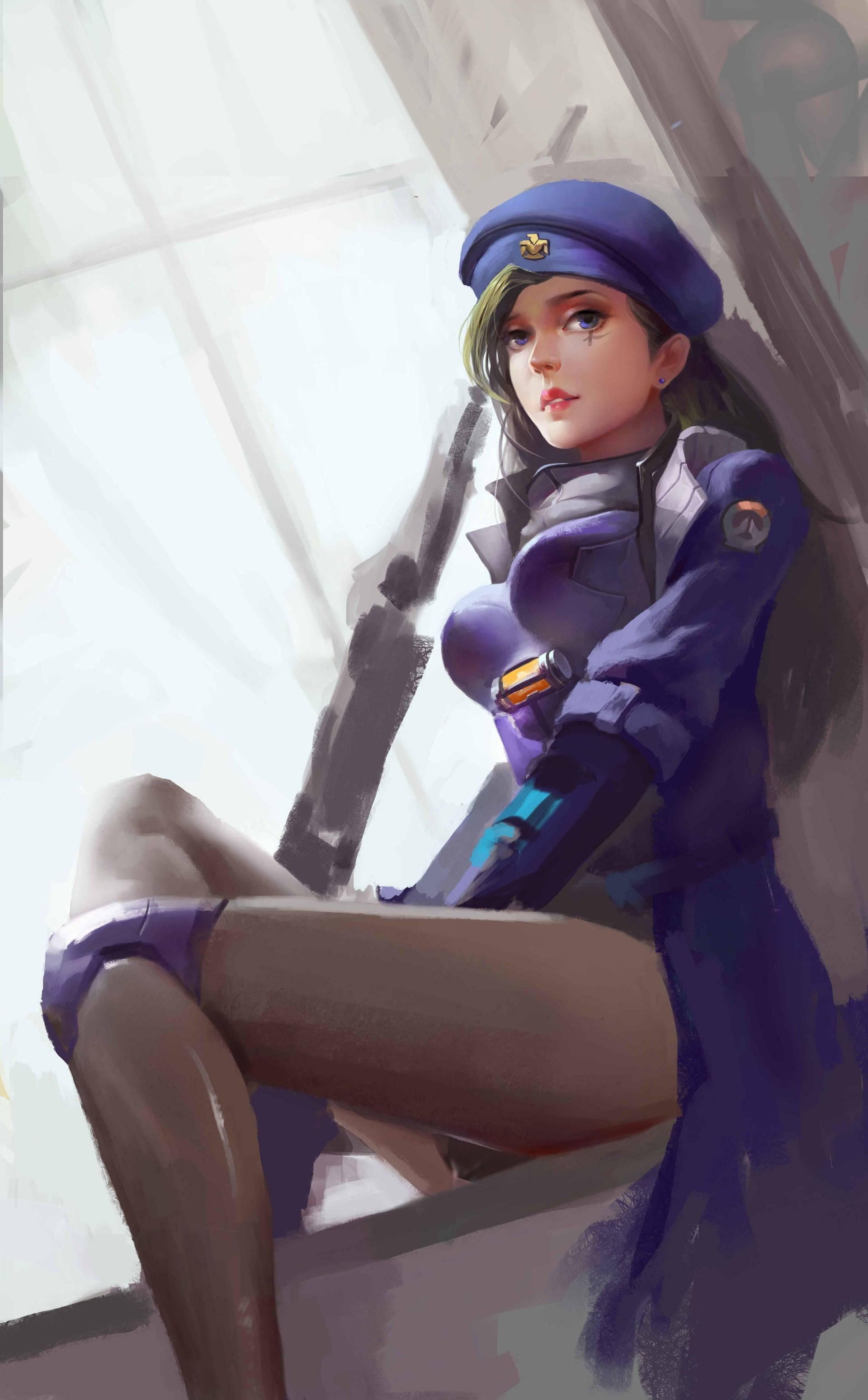 Overwatch telefon Ana pistol pictură Fundal