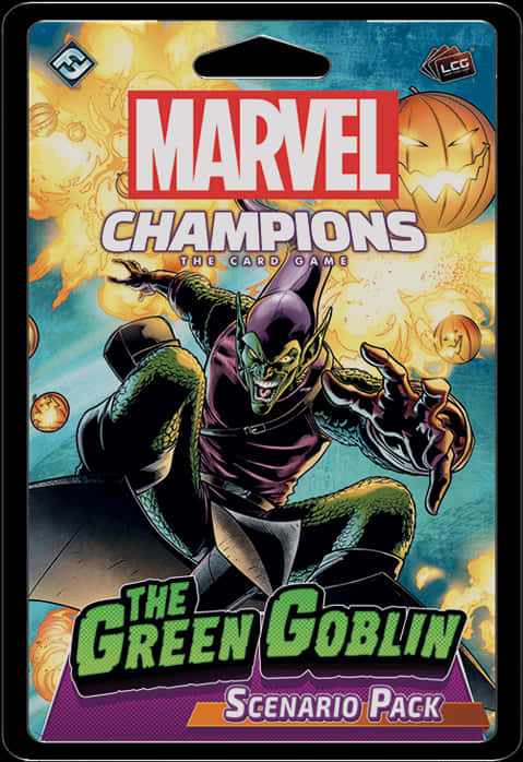 Pachetul Joc de Cărți Marvel Champions Green Goblin Fundal