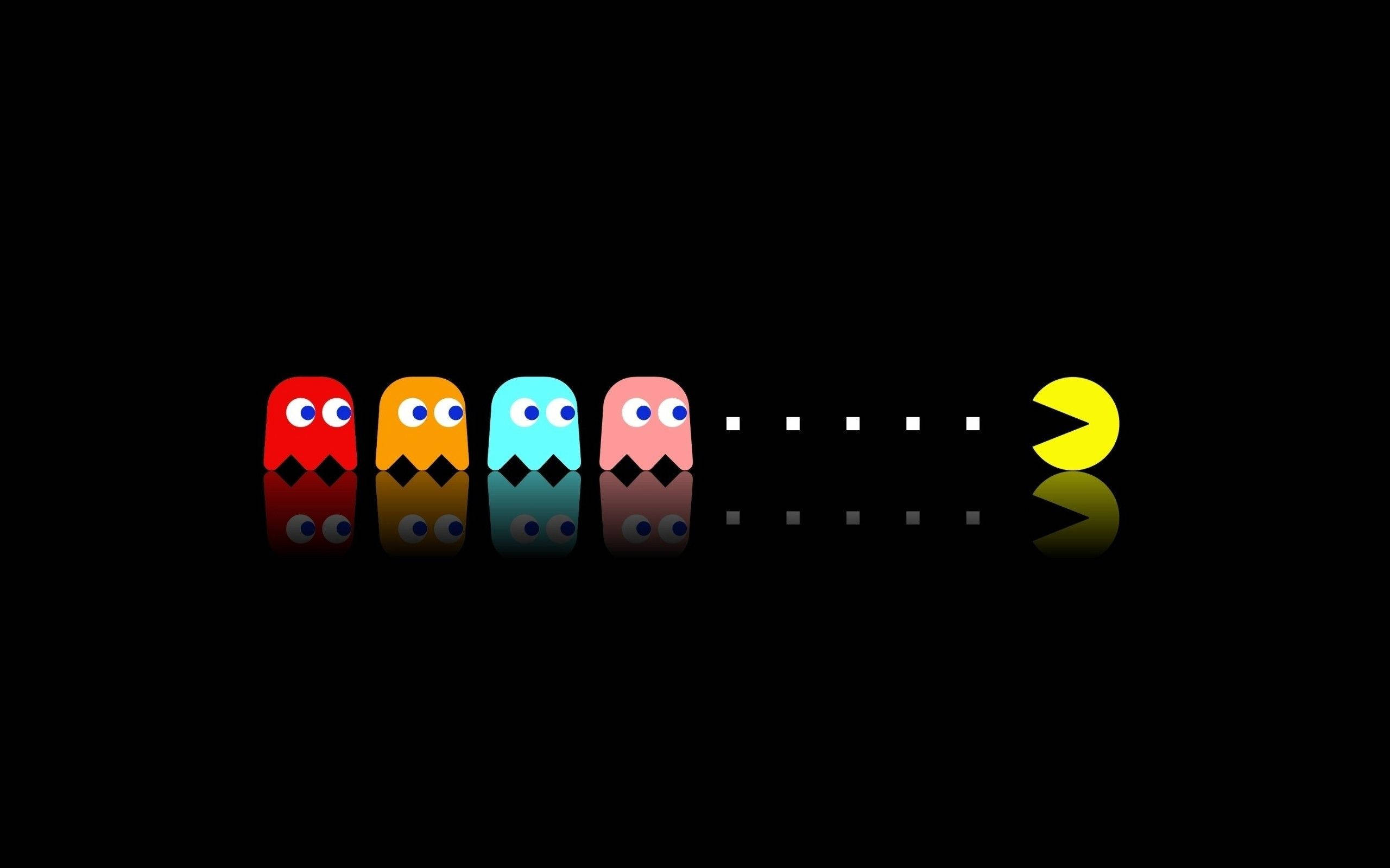 Pacman Gaming Către Fantome Fundal