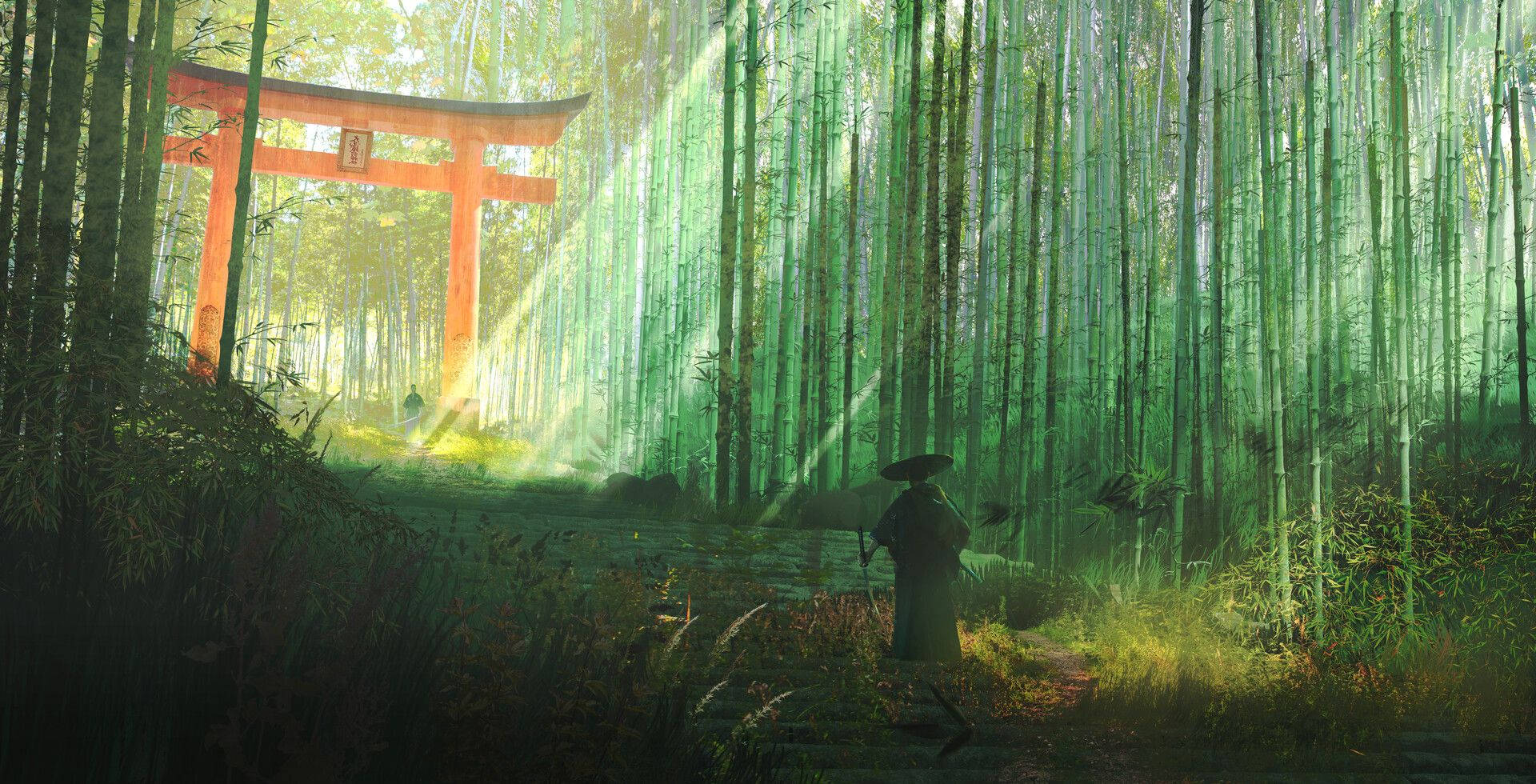 Pădurea de bambus Arashiyama 4K Kyoto Fundal
