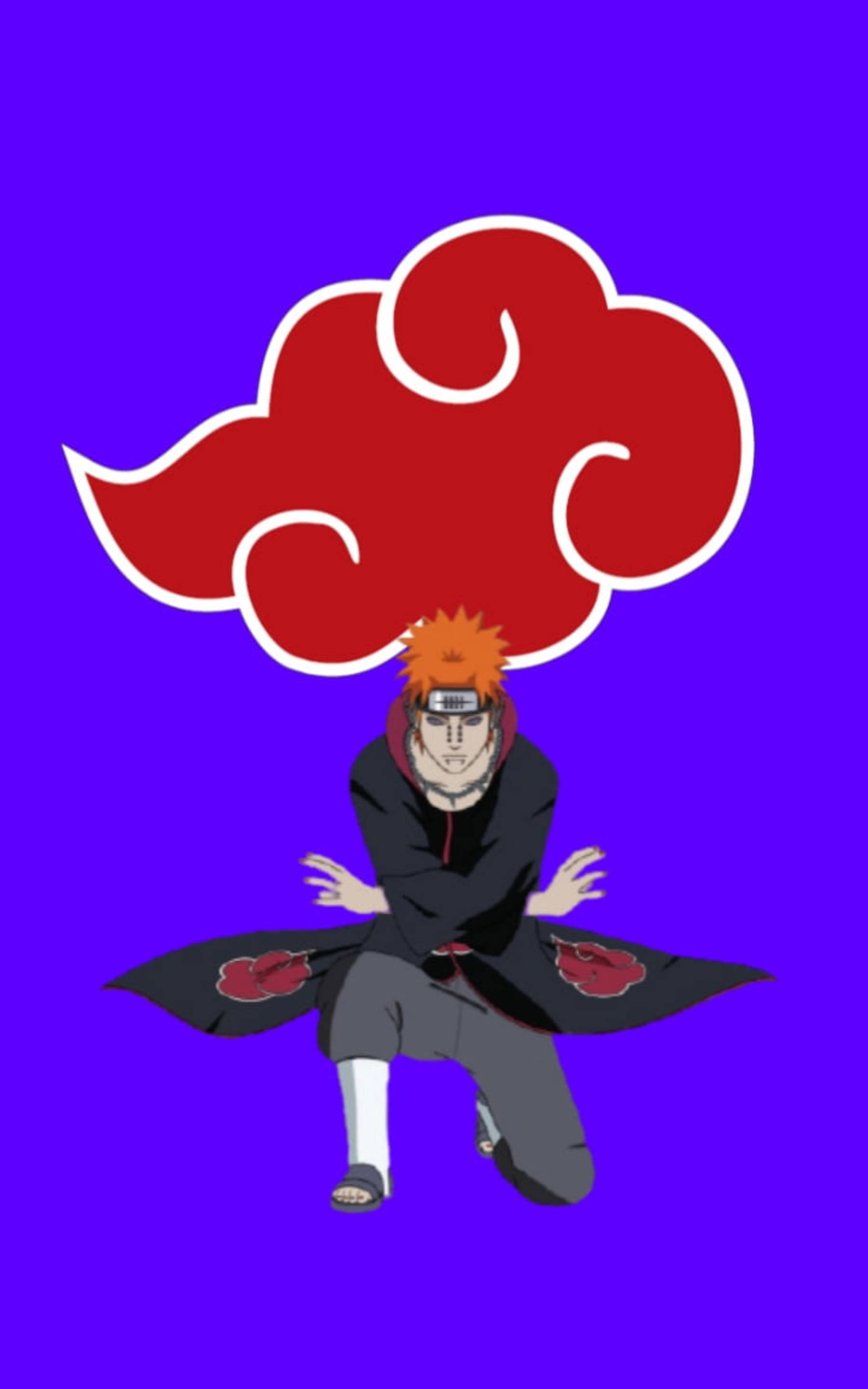 Pain Akatsuki Cloud iPhone Fundal