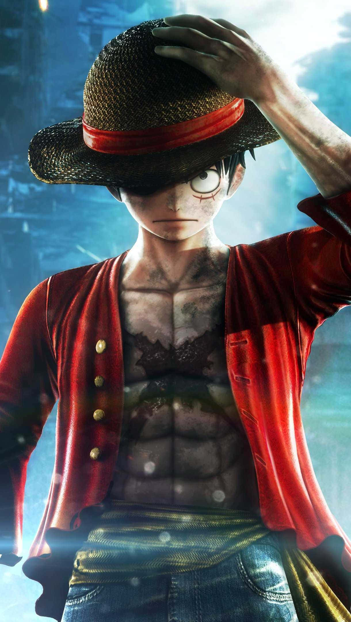 Pălăria lui Luffy One Piece Telefon Fundal