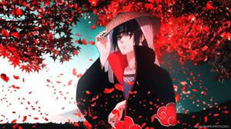 Pălărie de Paie Naruto Itachi Uchiha 4K Fundal