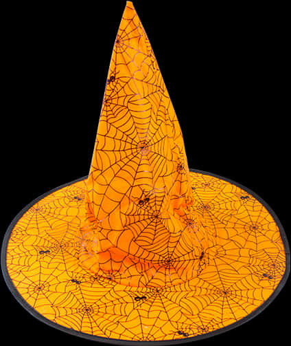 Pălărie de Vrăjitoare cu Pânză de Păianjen de Halloween Fundal