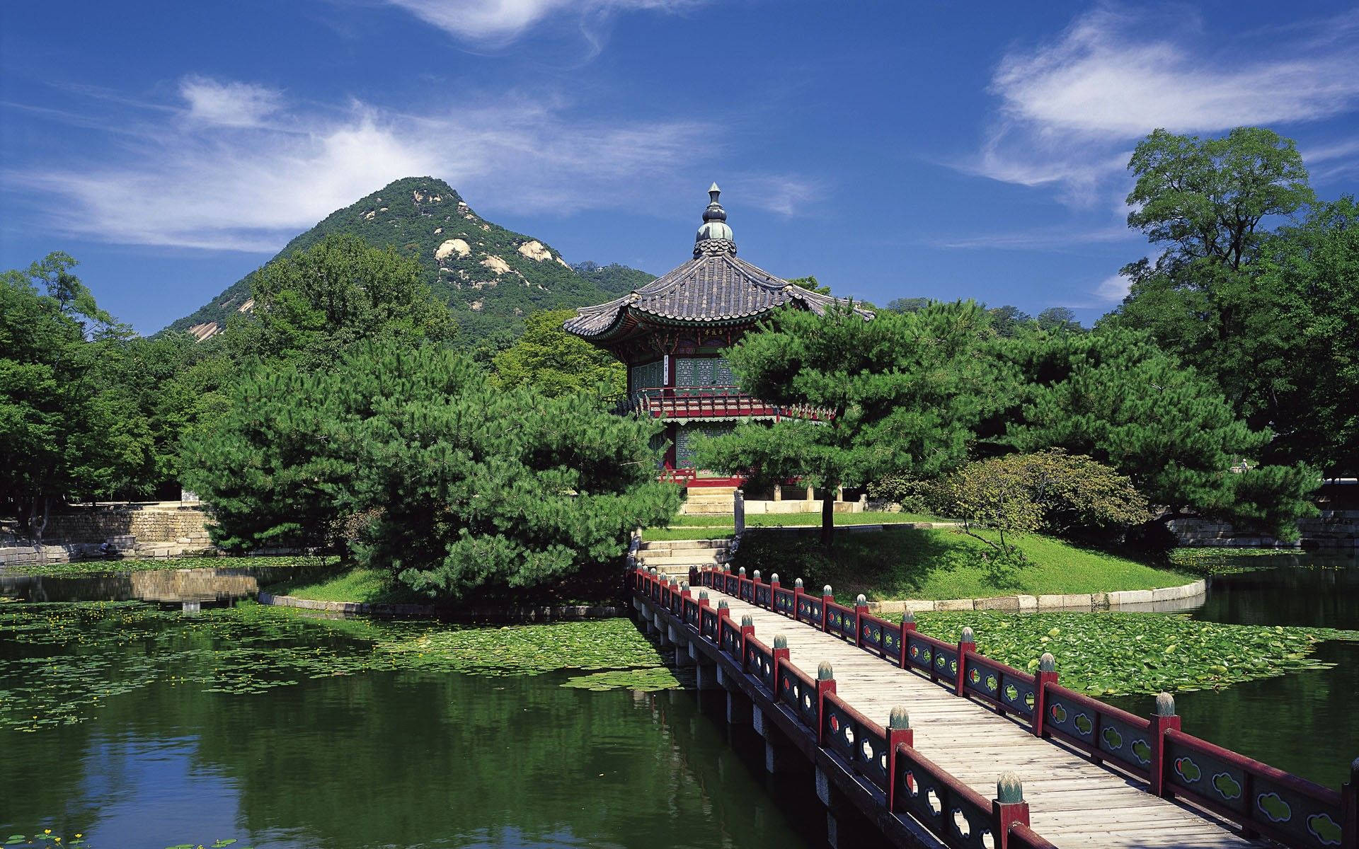 Palatul Gyeongbokgung din Coreea de Sud Fundal