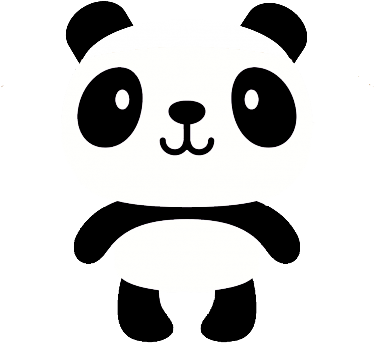 Panda drăguț de desen animat Fundal