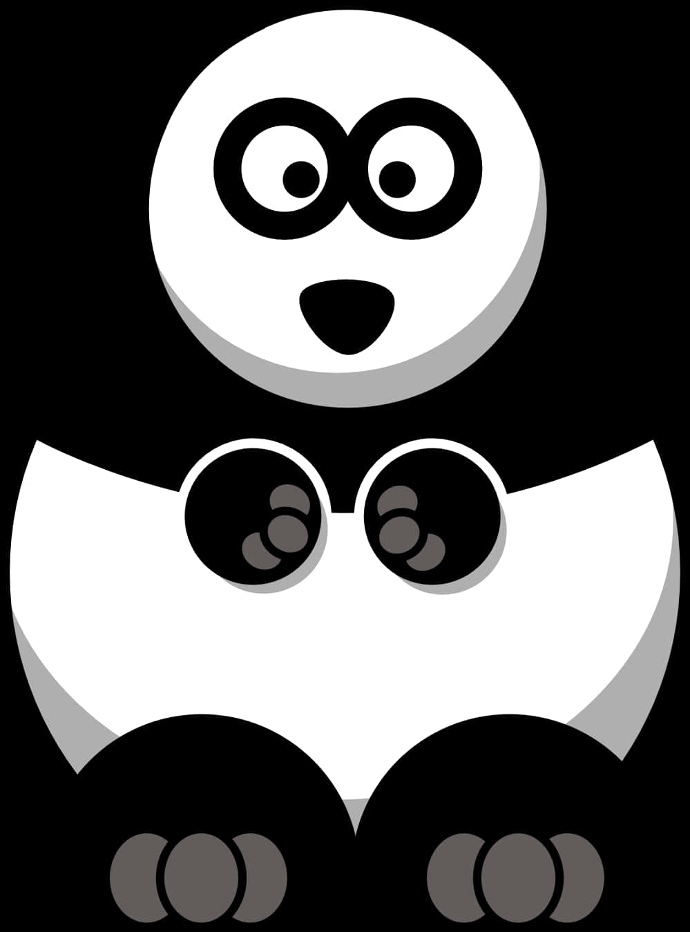 Panda Grafic Abstract Fundal