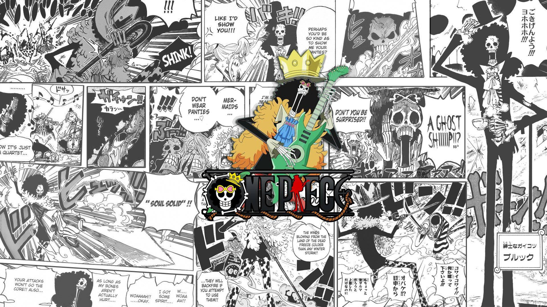 Panel Manga Soul King Brook Fundal