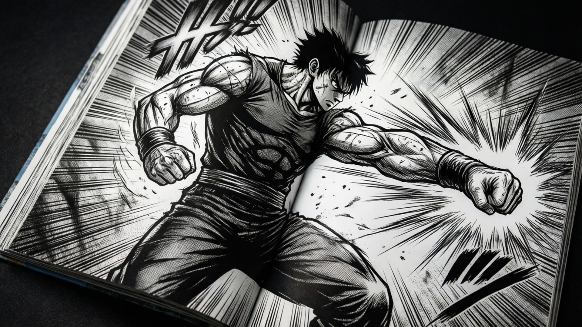 Panou de Acțiune Manga Fundal