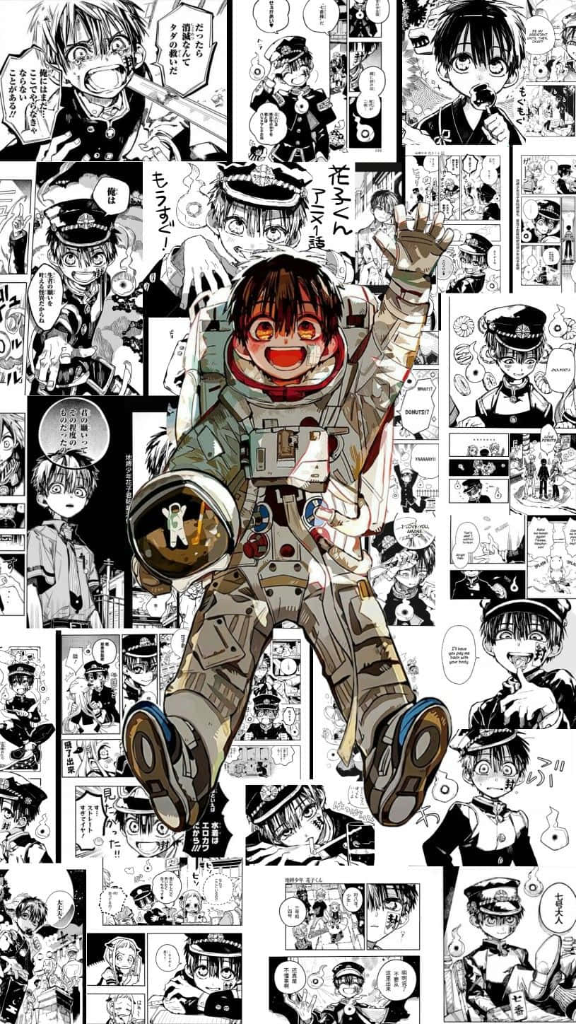 Panou Manga într-o Paletă de Culori Unic de Captivantă Fundal