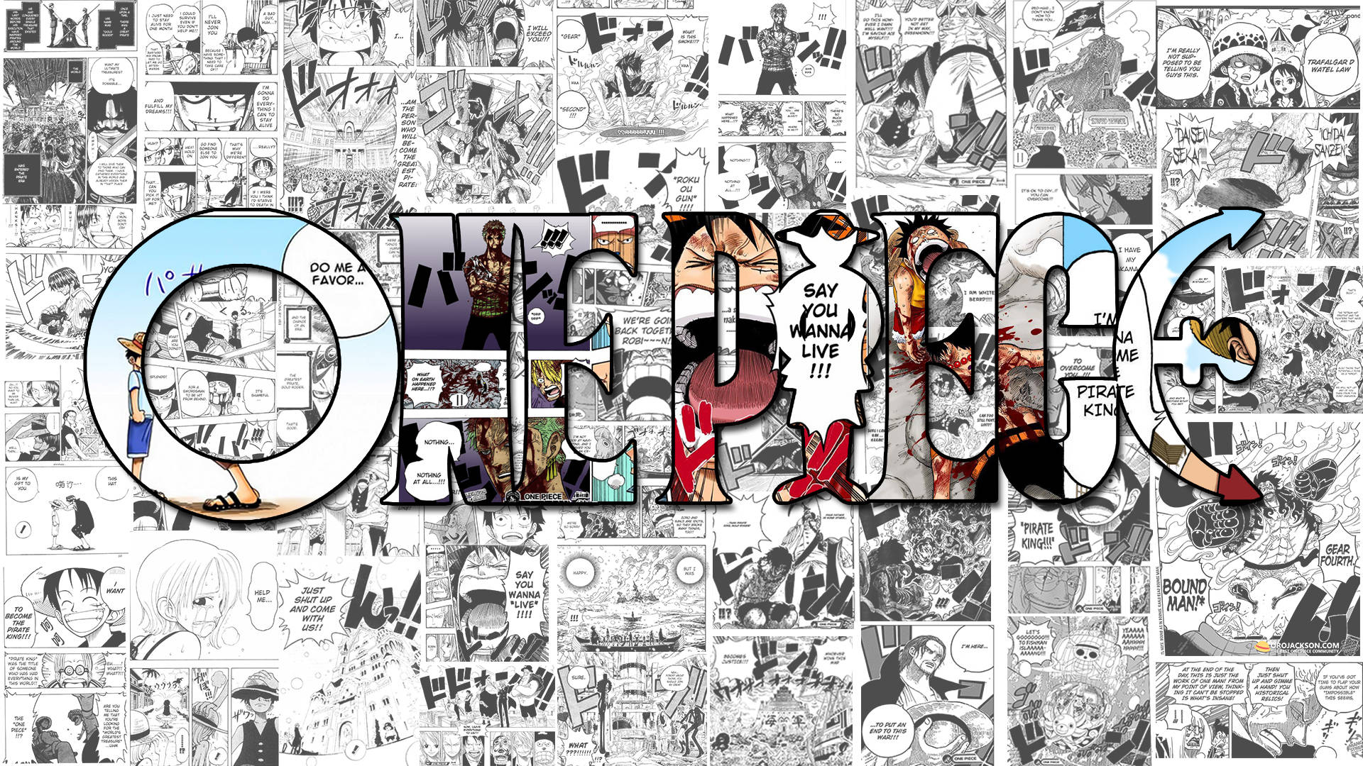 Panou manga One Piece Fundal