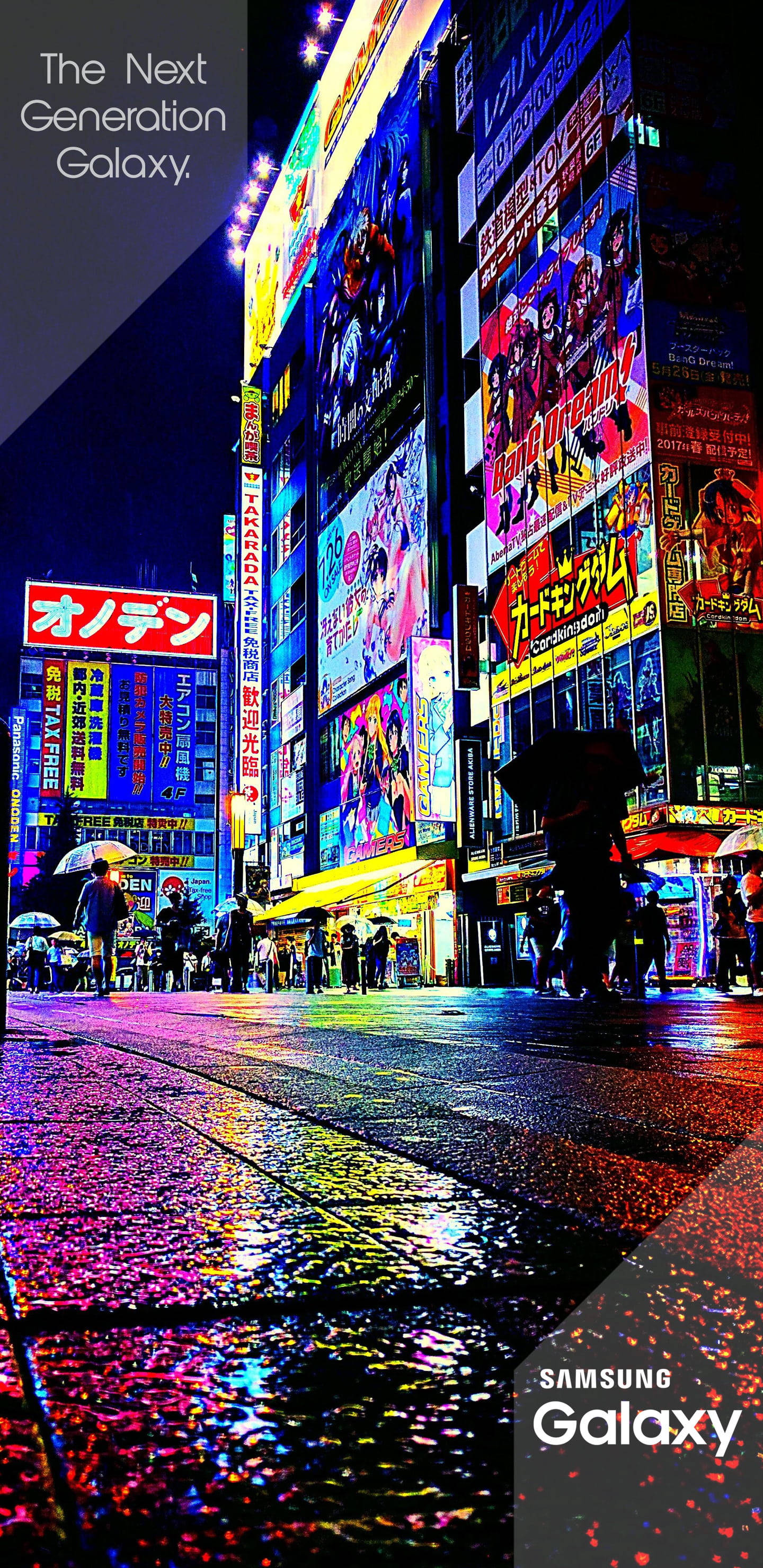 Panouri stradale Tokyo Samsung Galaxy Fundal