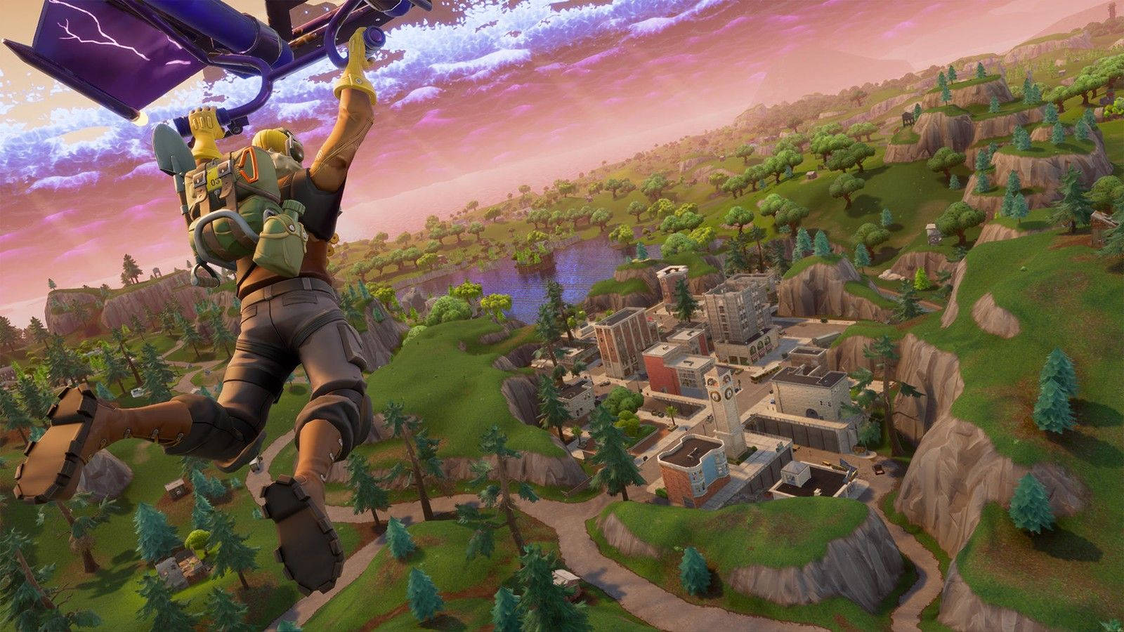 Parașutează-te pe Insulă în Fortnite de la Epic Fundal
