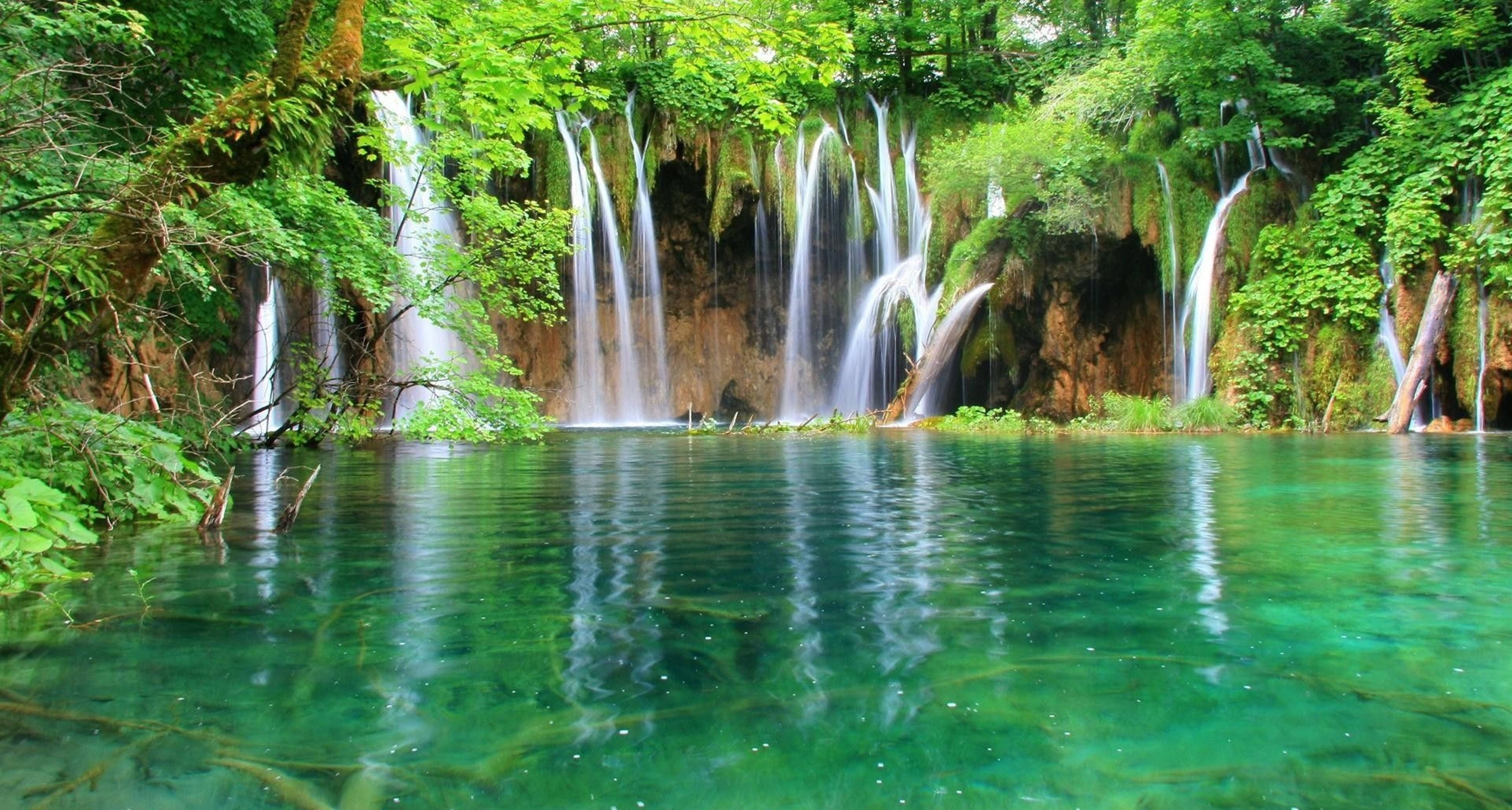 Parcul Național Lacurile Plitvice HD Cascadă Fundal