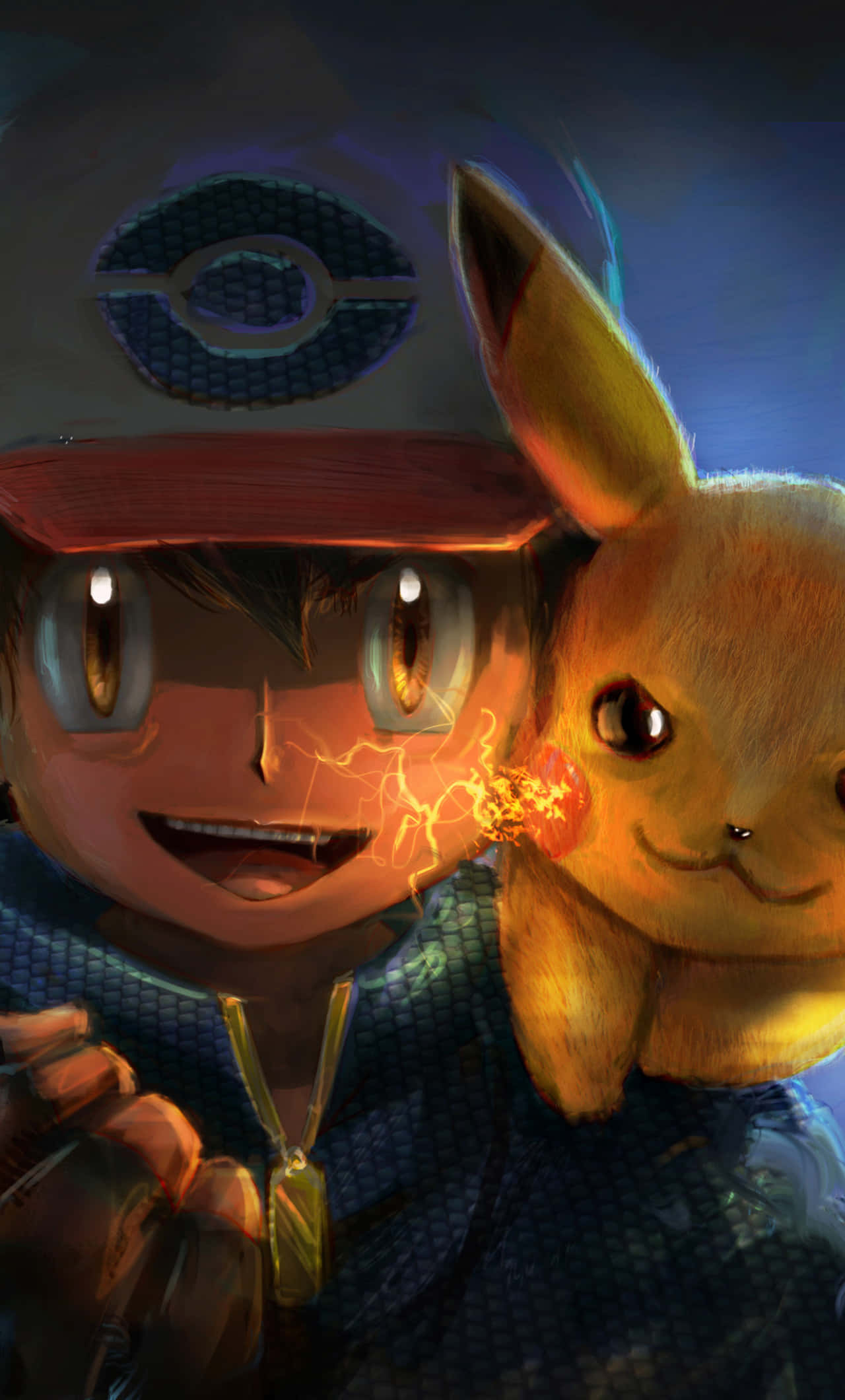 Parteneri în Aventură: Ash și Pikachu Fundal