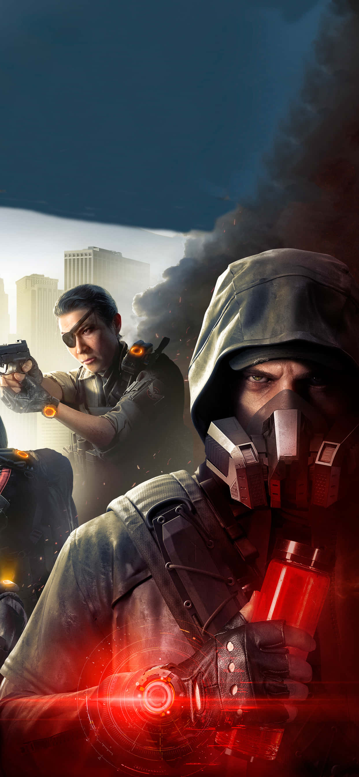 Pășește în lumea distrugerii cu Apple iPhone Xs Max și The Division! Fundal