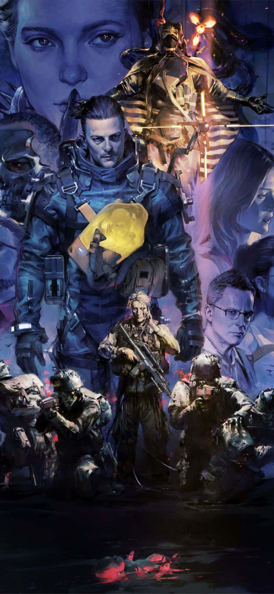 Pășiți în lumea post-apocaliptică a Death Stranding cu smartphone-ul suprem, iPhone X. Fundal