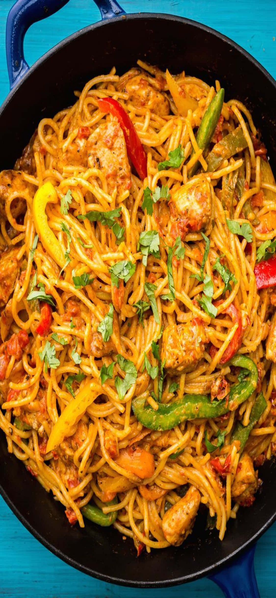 Pasta Mexicană Cu Pui Fundal iPhone X Pasta Fundal