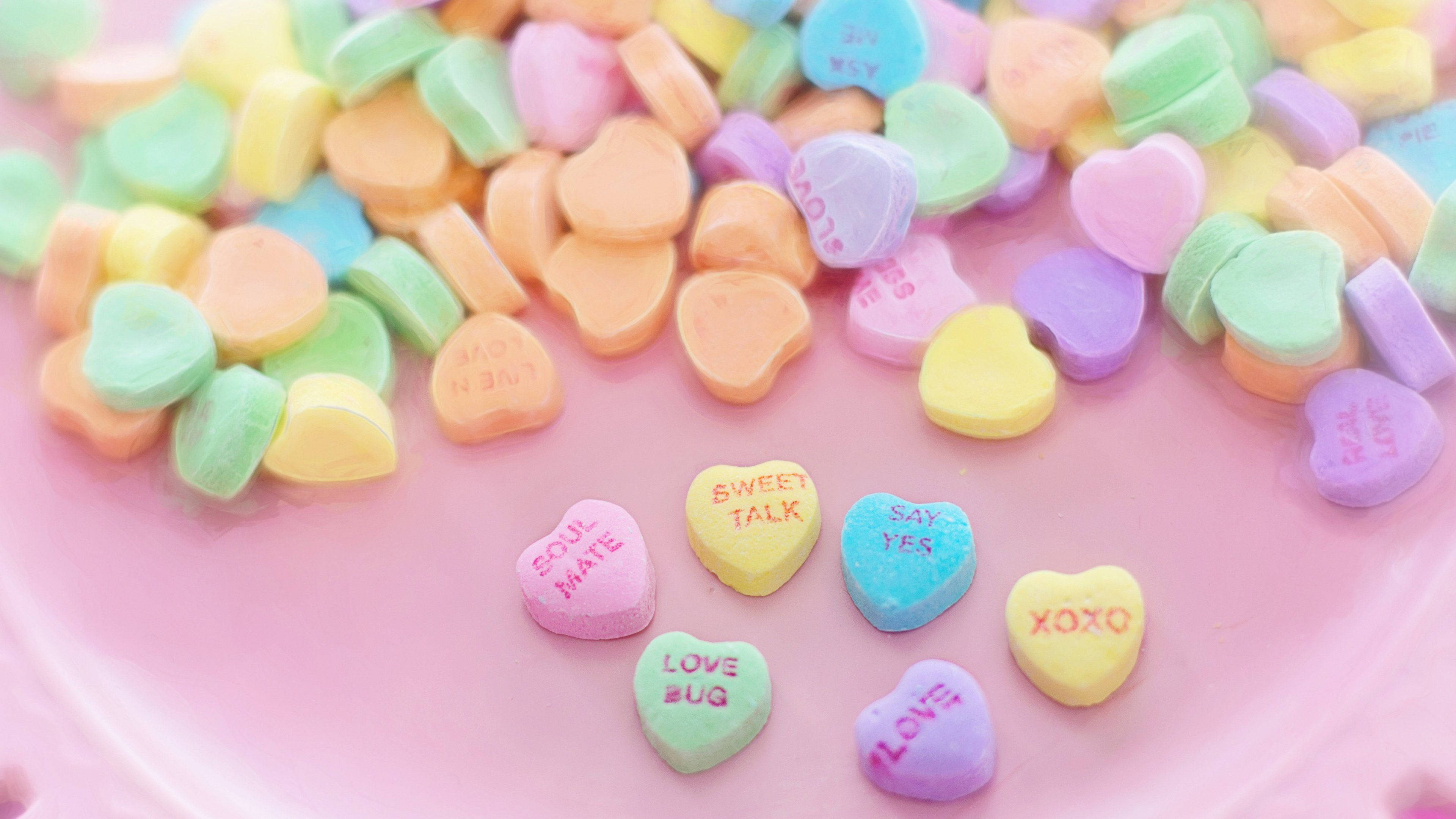 Pastel Pastile Inima Estetice Fundal