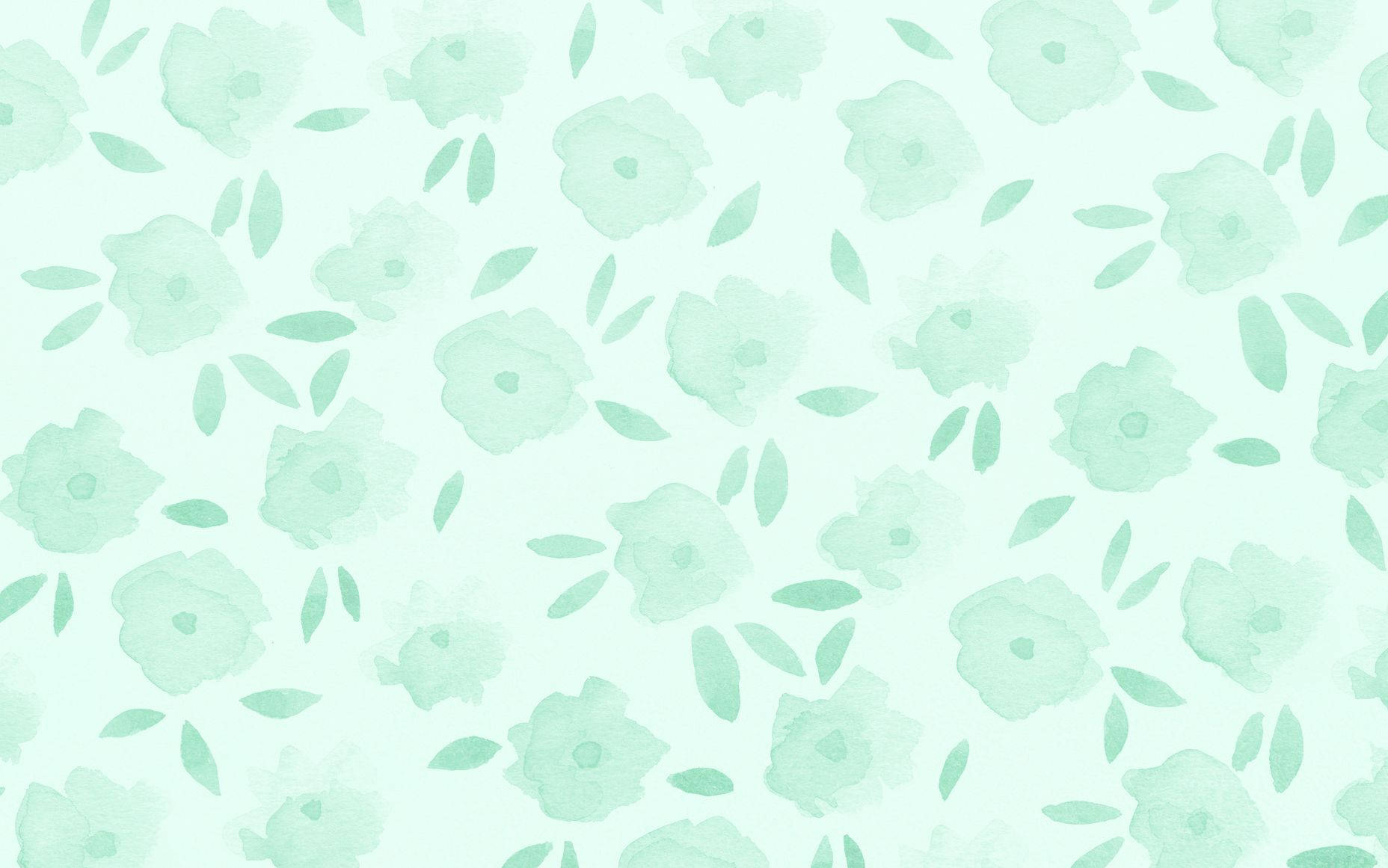 Pastel Verde Floral Fundal