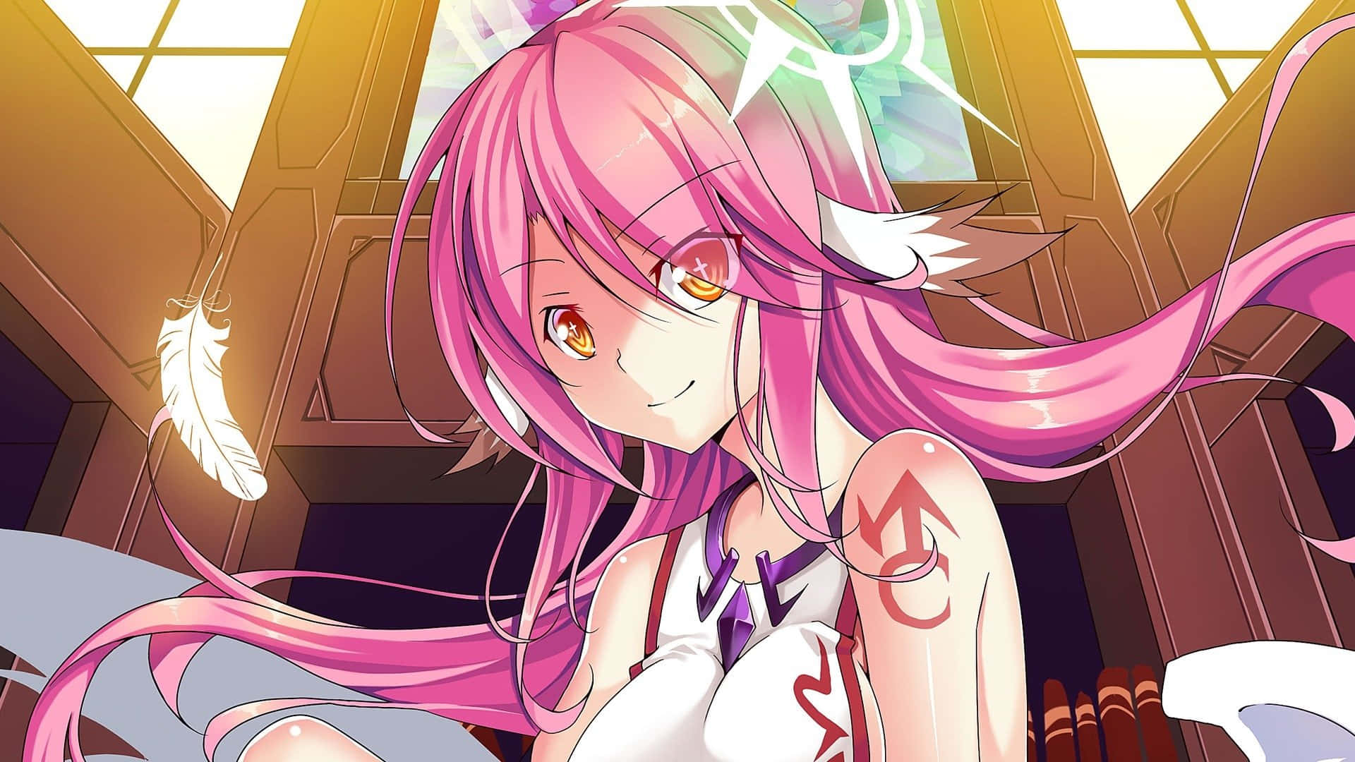 Pătrunde într-o lume a jocurilor cu No Game No Life Fundal