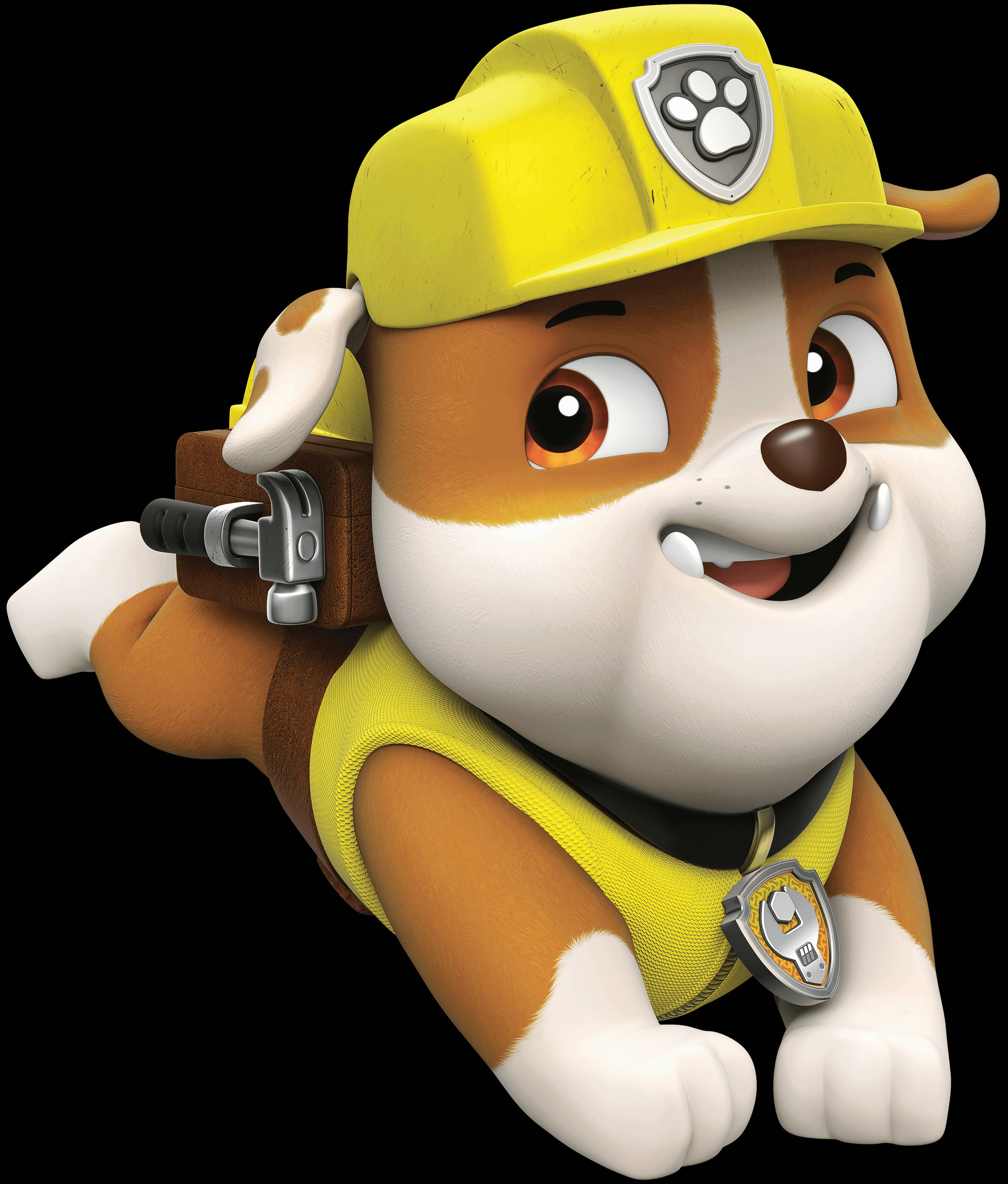 Paw Patrol Rubble Cu Trusa de Unelte Fundal