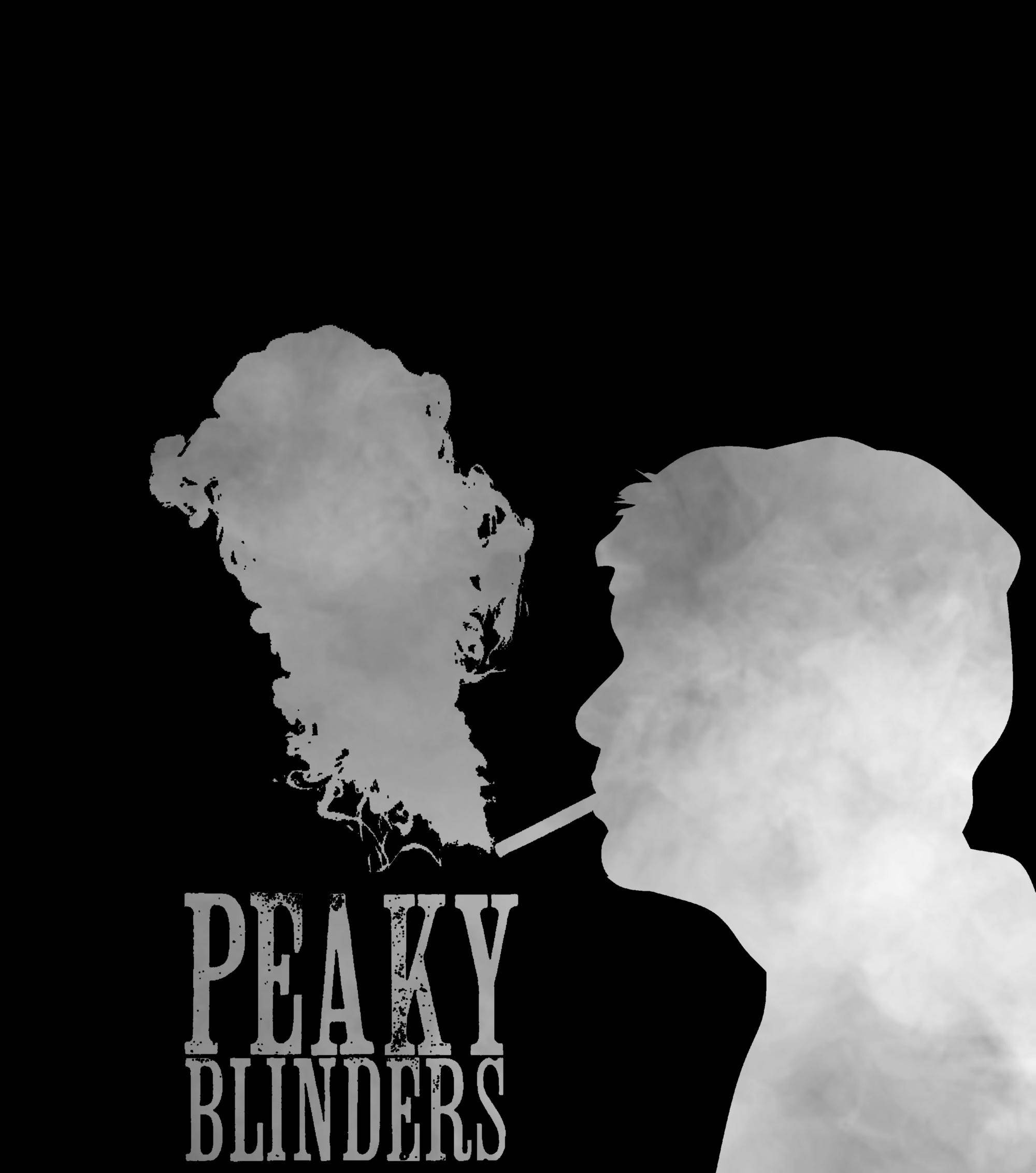 Peaky Blinders în fum gri Fundal