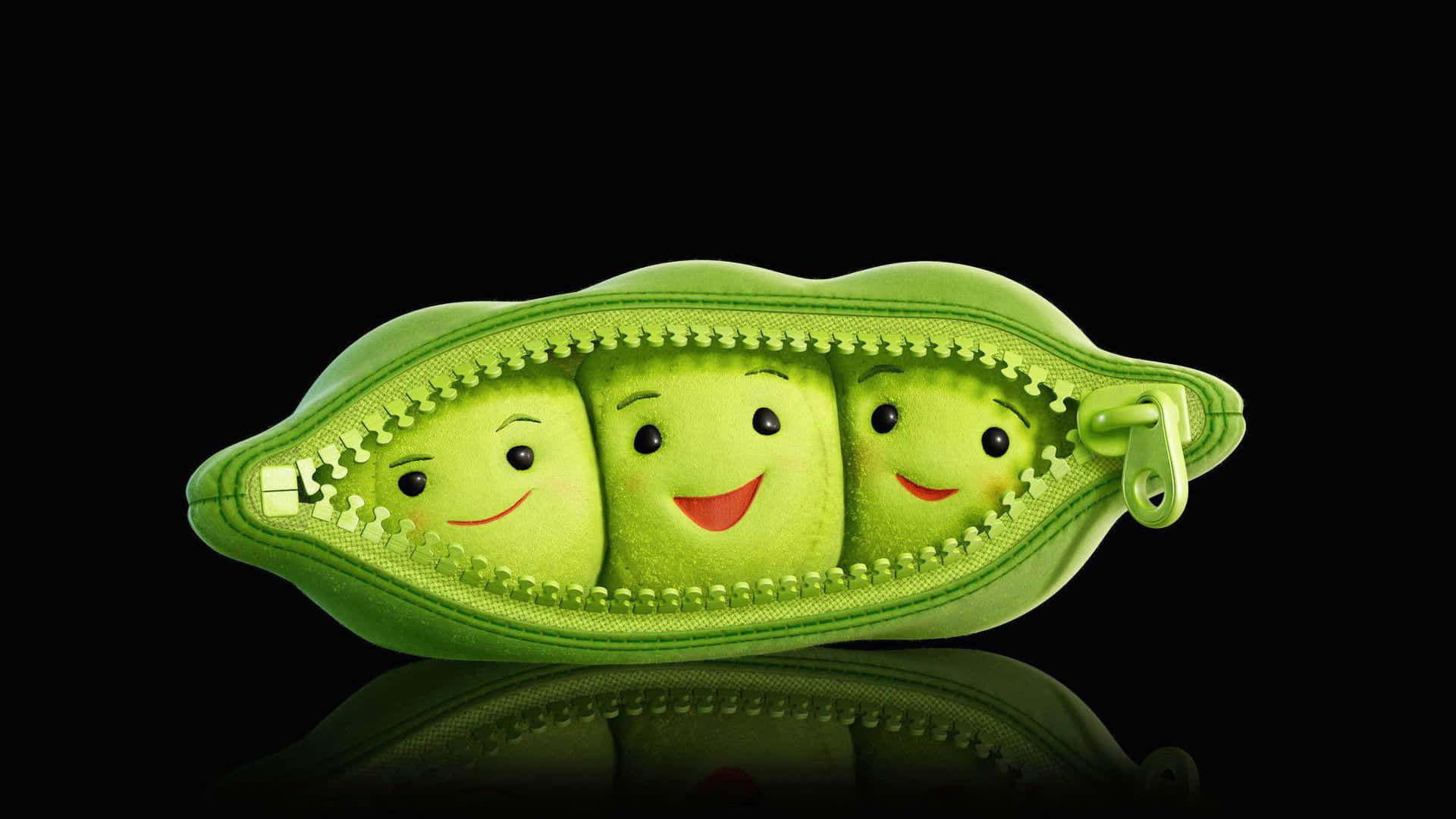 Peanelope Kawaii Verde Drăguță Fundal