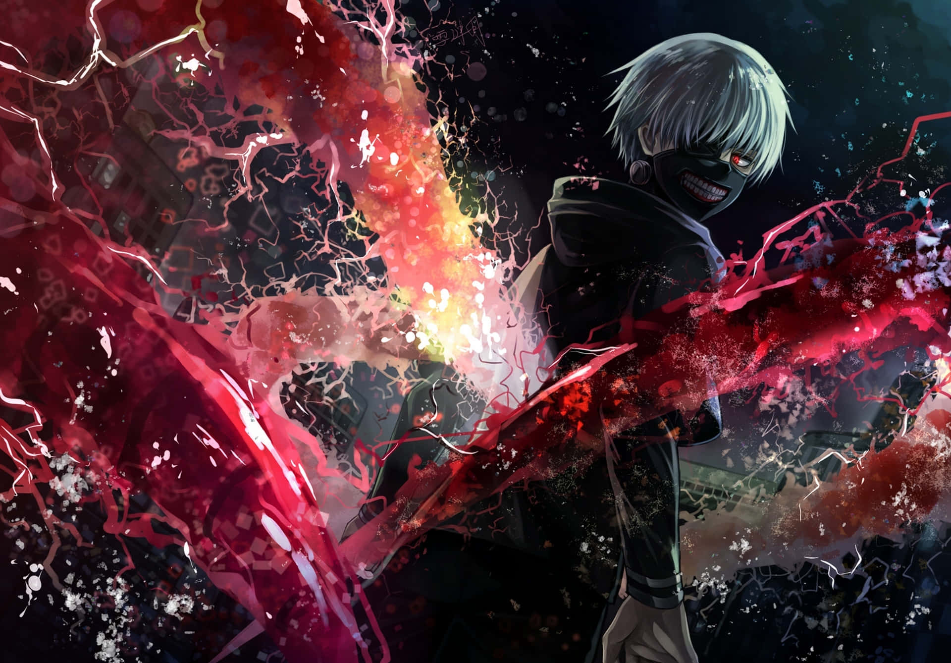 Peisaj fantastic anime fermecător Fundal