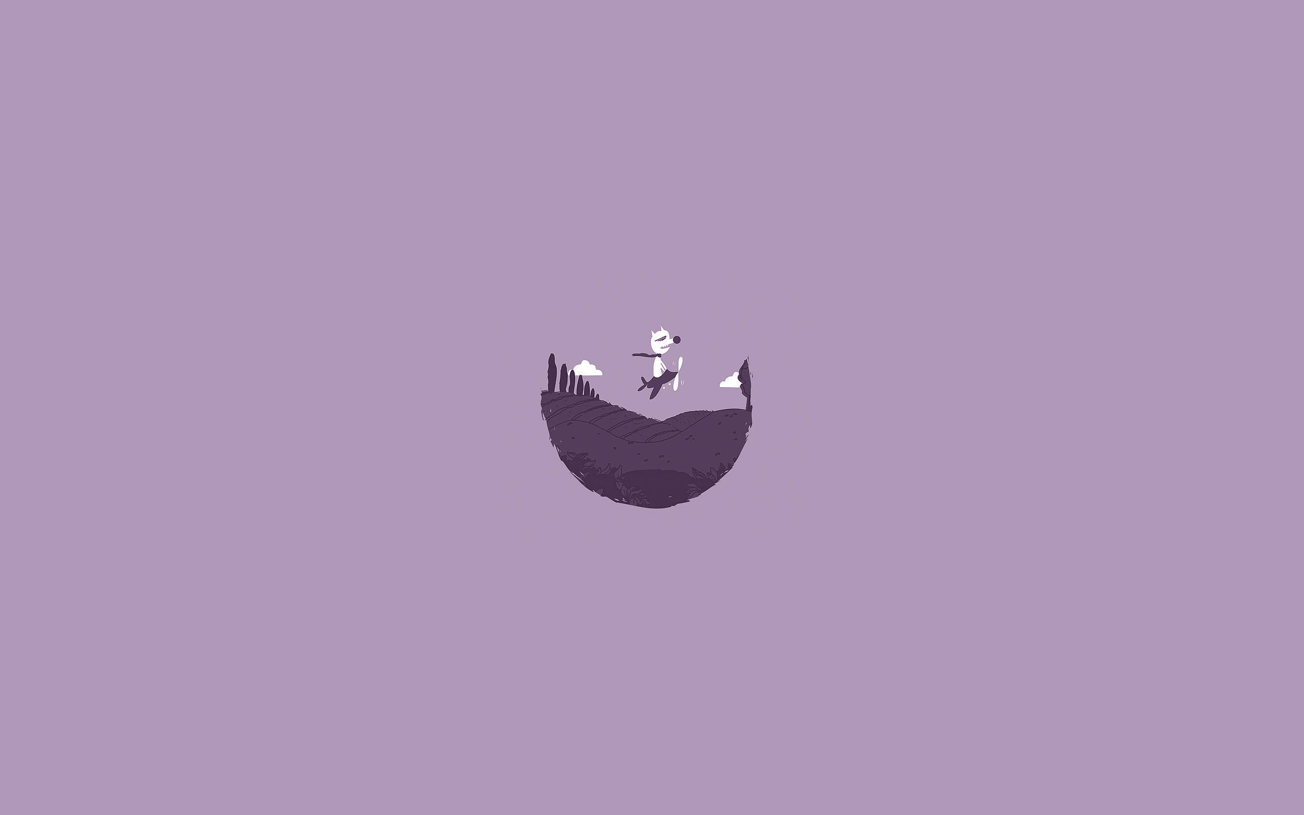 Peisaj mov minimalist estetic laptop vector Fundal