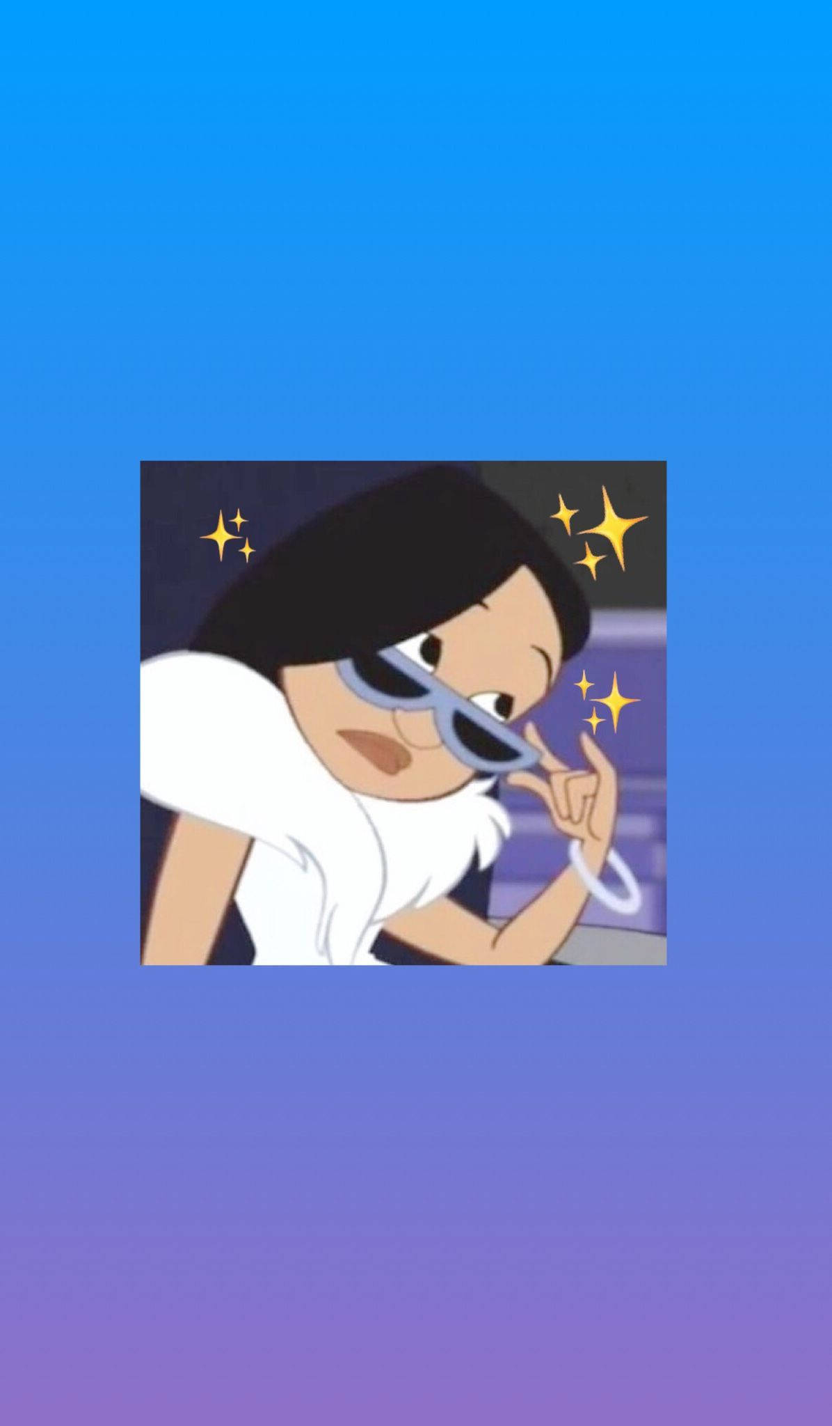 Penny Proud estetică în stil cartoon Fundal