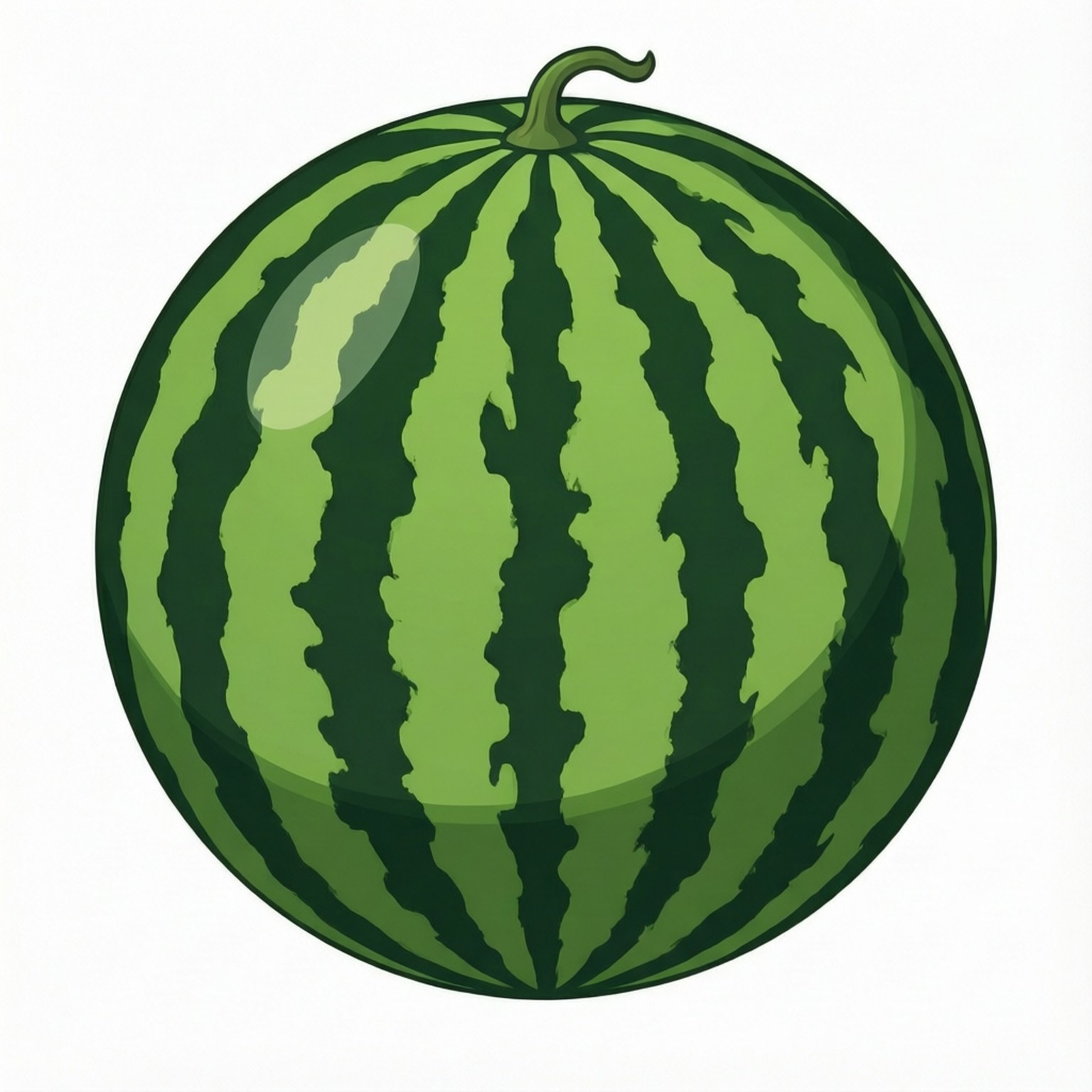 Pepenele Verde Intreg Clipart Fundal