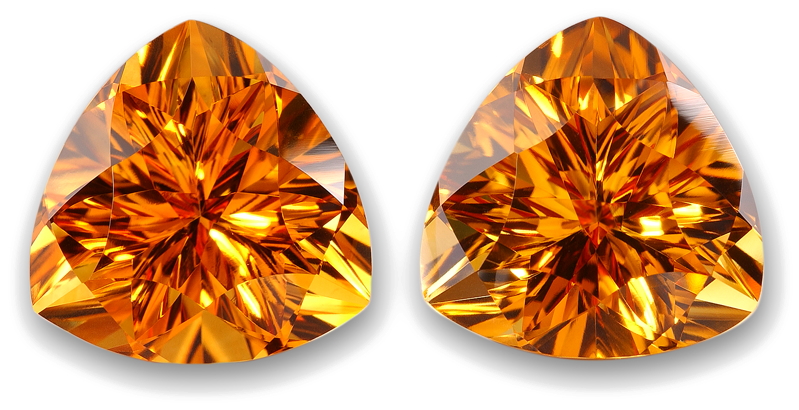 Pereche de pietre prețioase topaz auriu Fundal