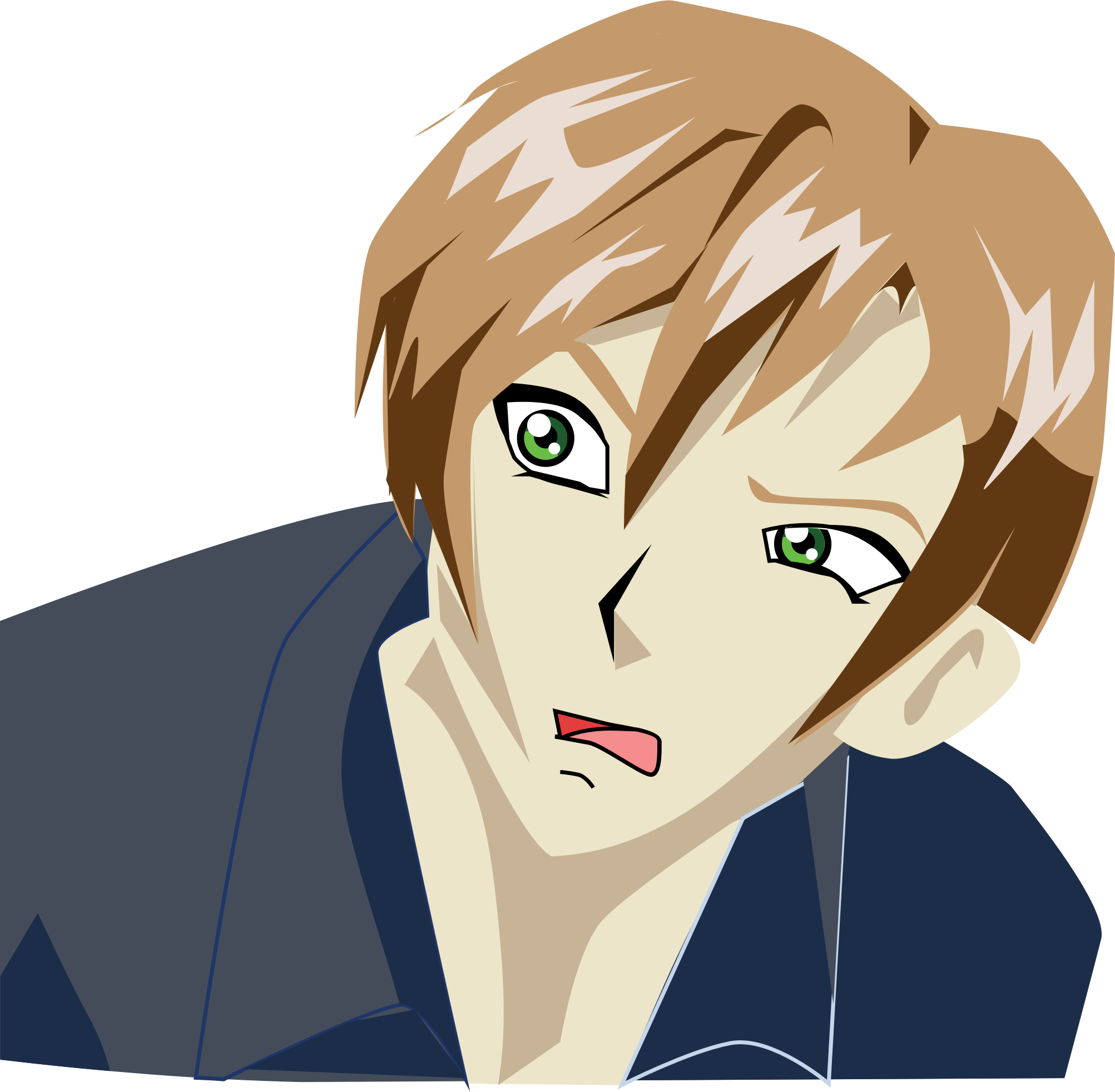 Personaj anime confuz Fundal