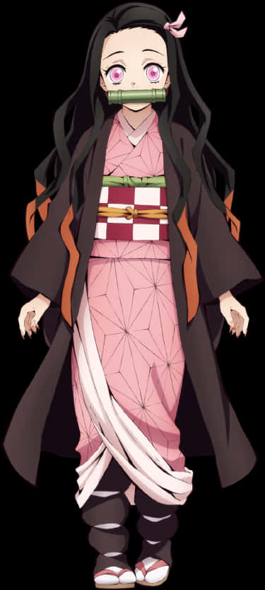 Personaj Demon Slayer Nezuko Kamado Corp Întreg Fundal
