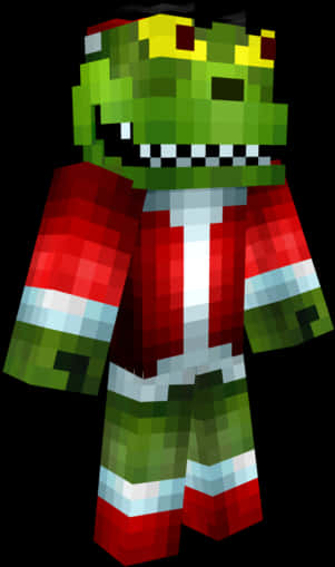 Personaj Grinch pixelat Fundal