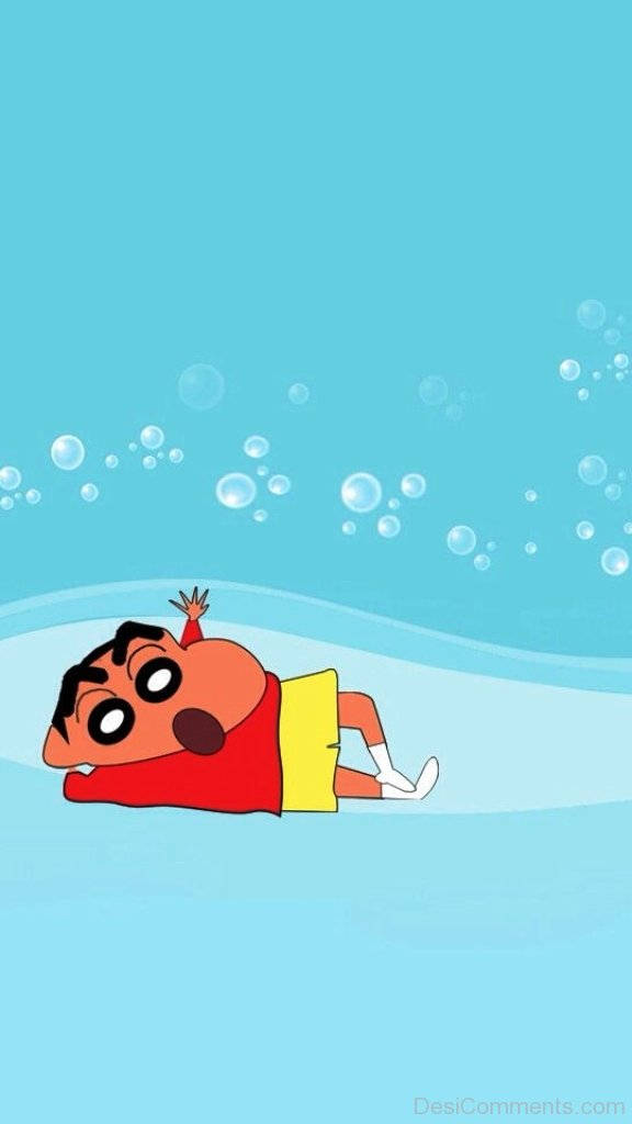 Personaj japonez draguț Shin Chan iPhone Fundal