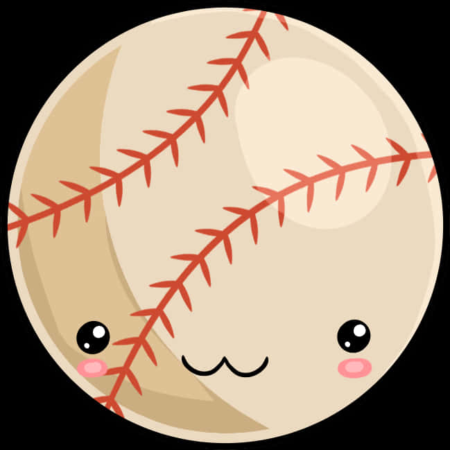 Personaj Kawaii de Baseball Fundal