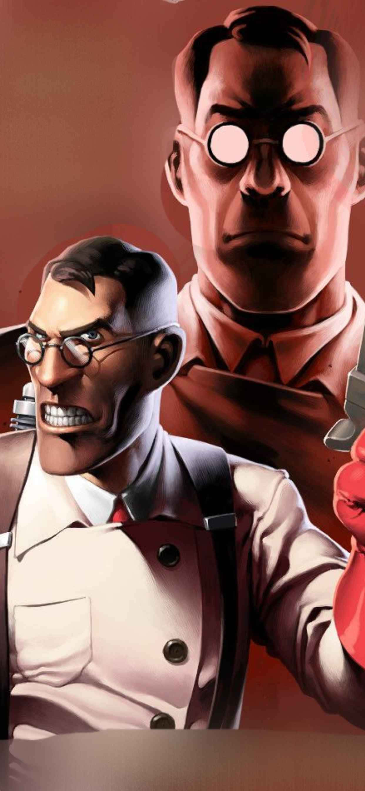 Personaj Medical iPhone Xs Max Team Fortress 2 Fundal