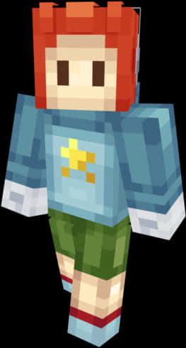 Personaj Minecraft în armură Fundal