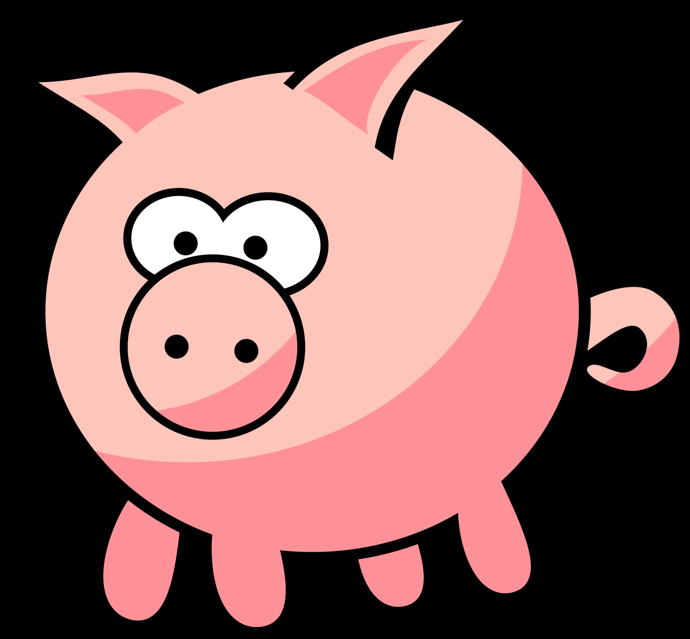 Personaj porc desen animat Fundal