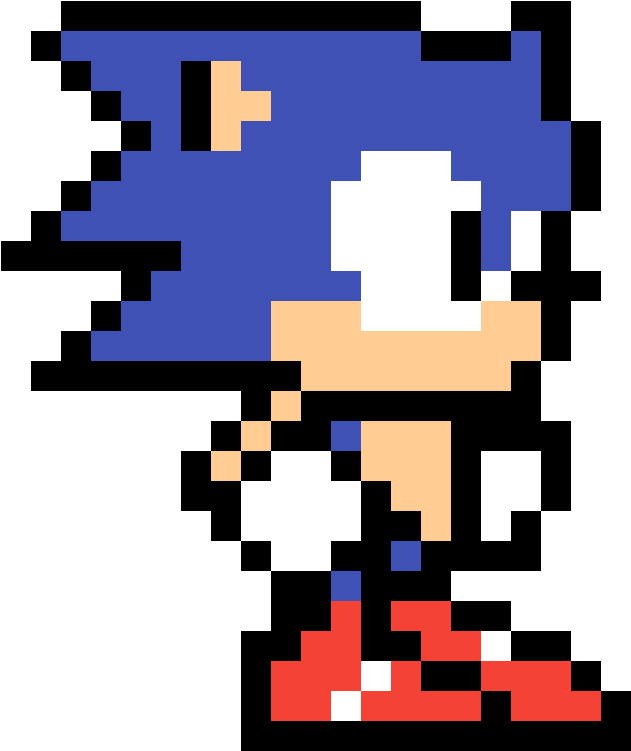 Personaj retro pixel art de culoare albastră Fundal