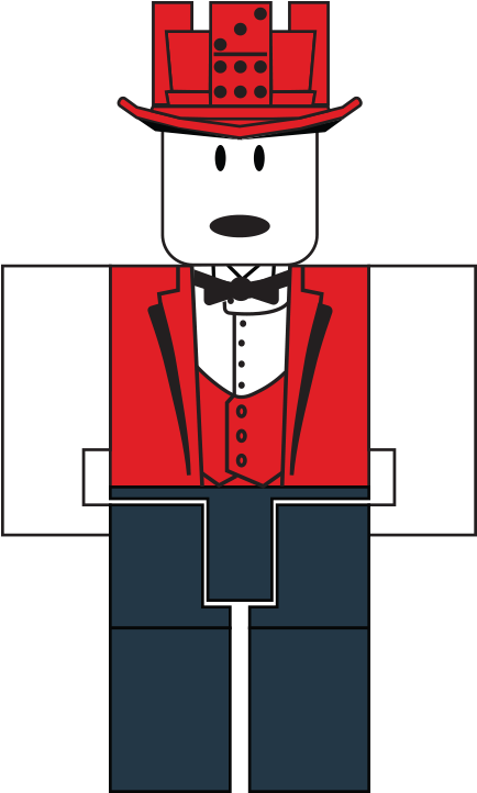 Personaj Roblox în Ţinută Formală Fundal