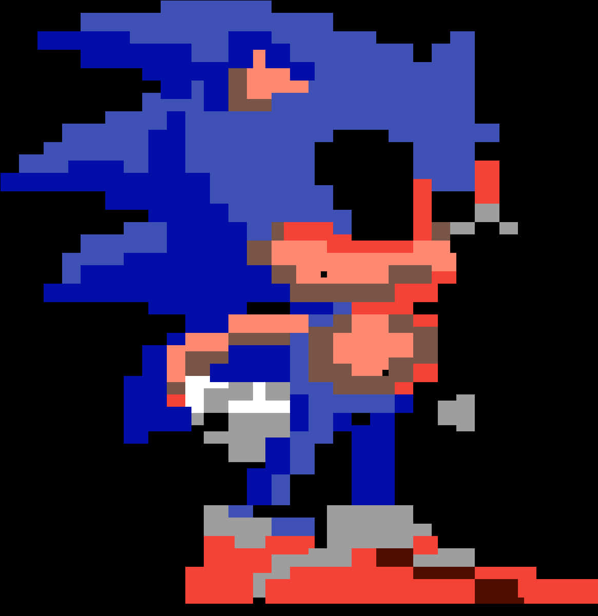 Personaj Sonic Pixelat Fundal