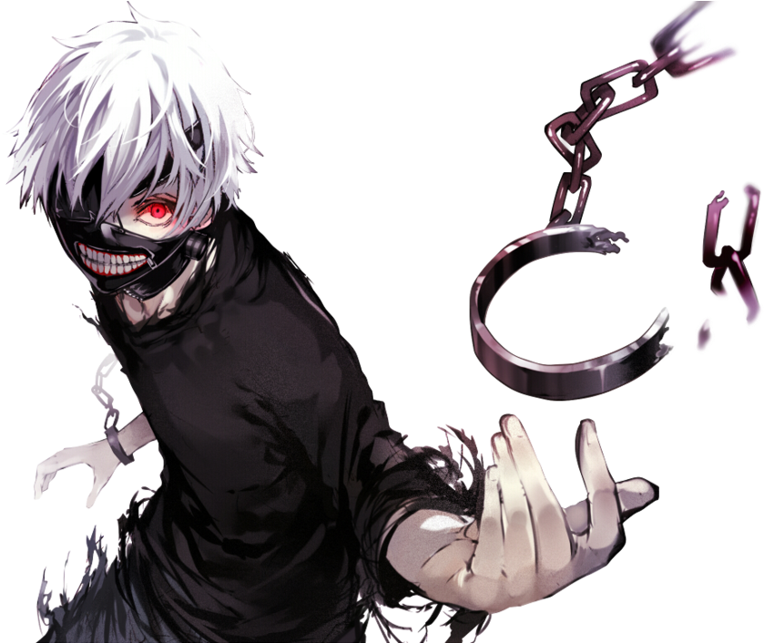 Personaj Tokyo Ghoul Eliberându-se Fundal