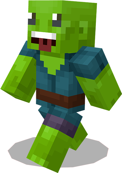 Personaj zombie Minecraft.PNG Fundal