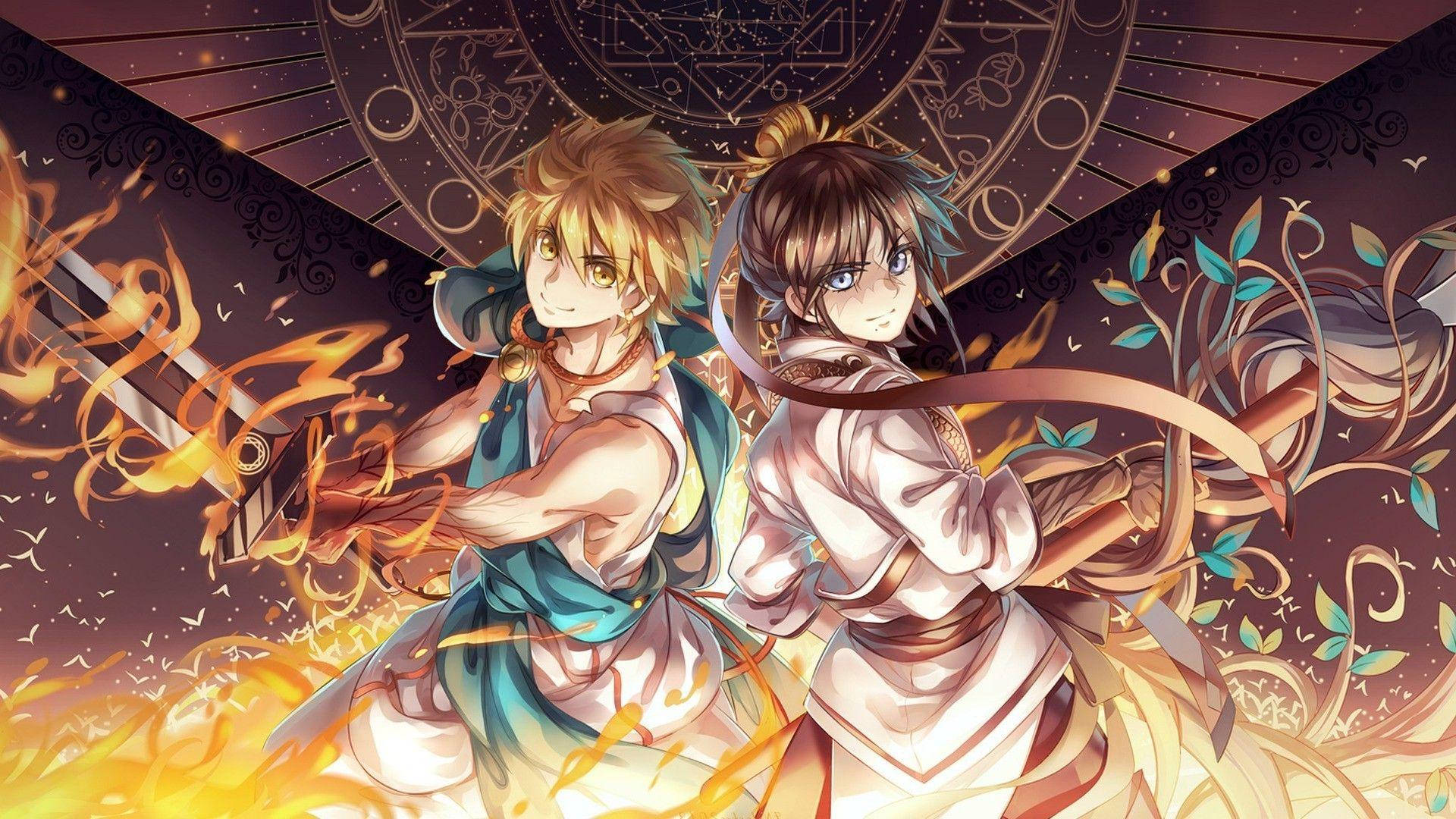 Personaje Anime Magi Fundal
