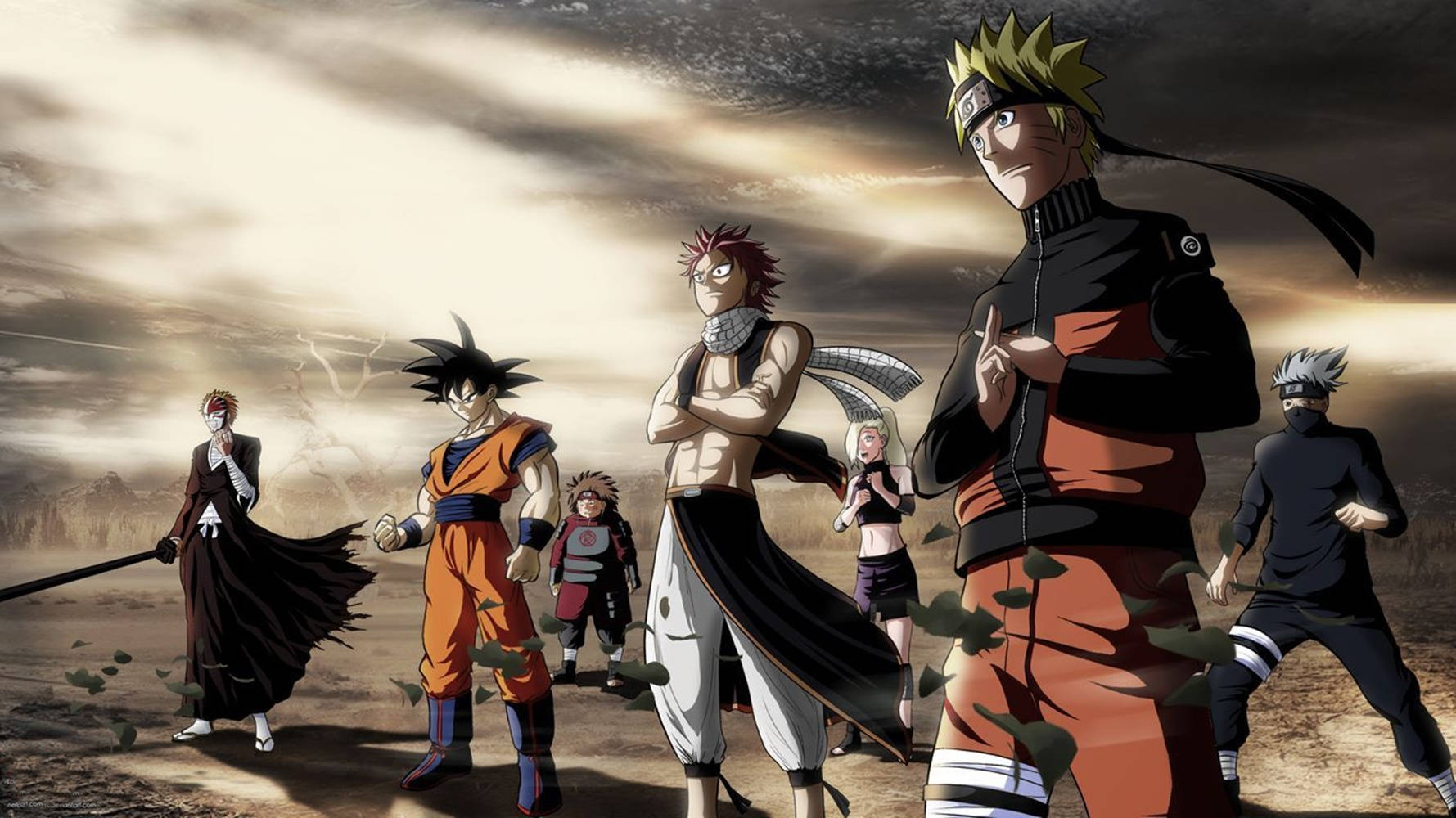 Personaje Anime Naruto și Alți Shonen Fundal